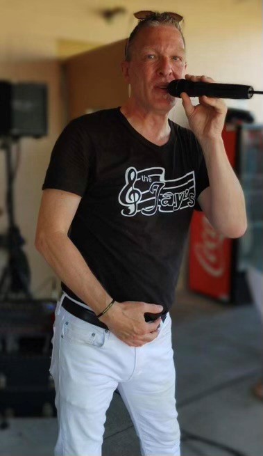 Jamming on the patio